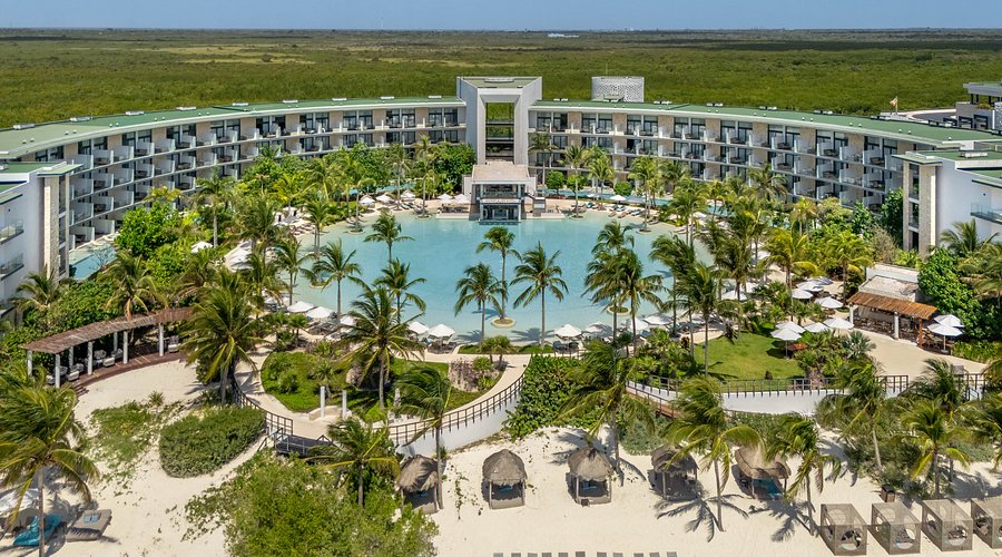 Haven Riviera Cancun adults-only all-inclusive resort with modern architecture, beachfront pools, and stylish atmosphere near Cancun.