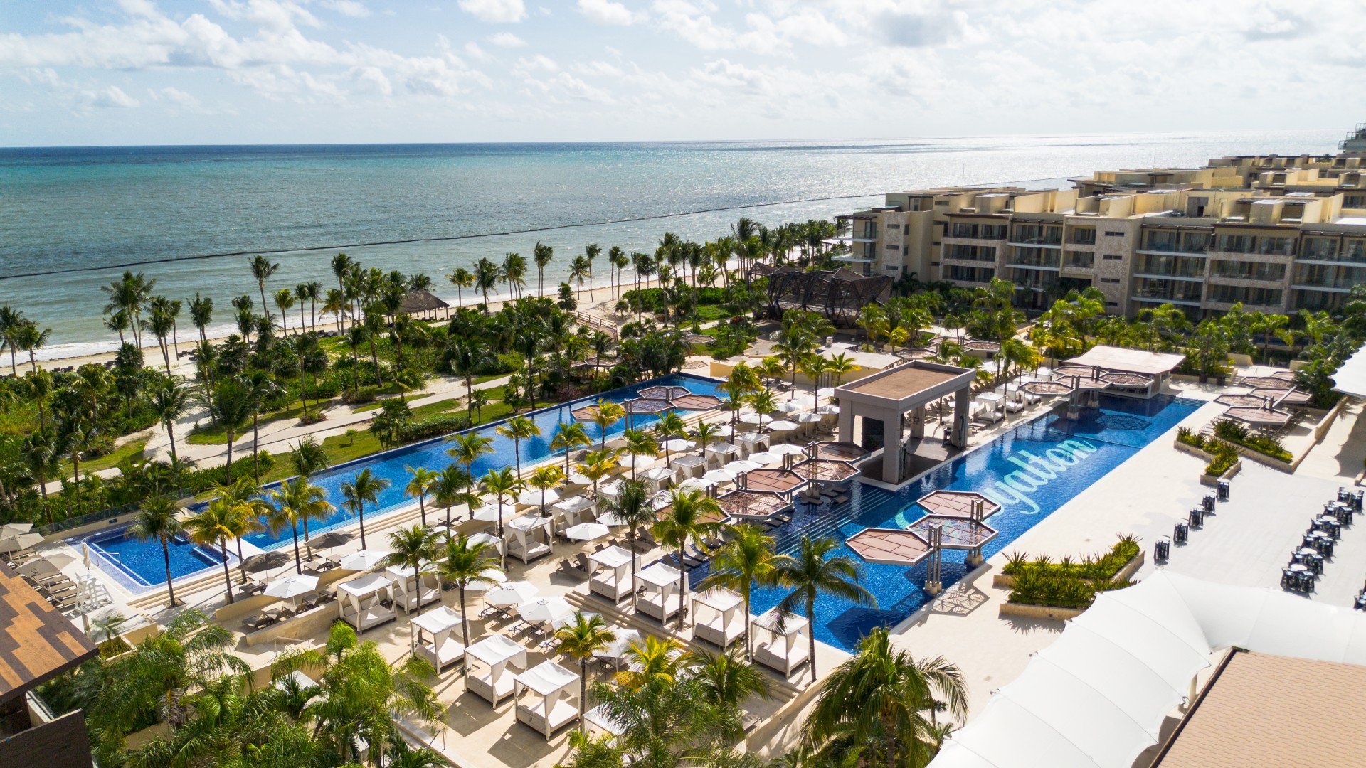 Royalton Riviera Cancun family-friendly all-inclusive resort with multiple pools, waterpark, and beachfront setting in the Riviera Maya.